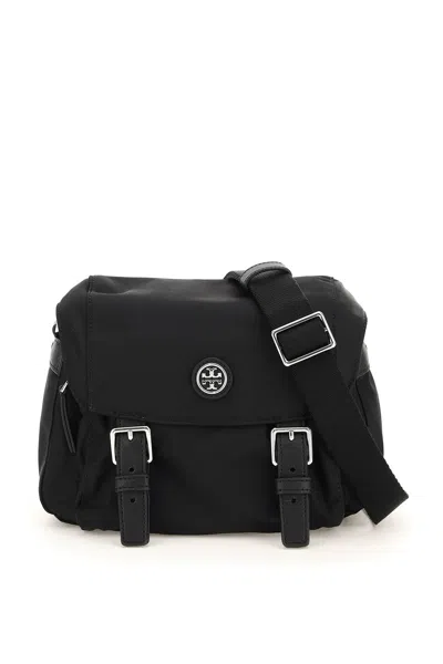 Tory Burch Virginia Messenger Shoulder Bag In Black