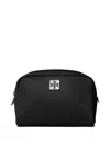 Tory Burch Virginia Nylon Cosmetic Case In Black