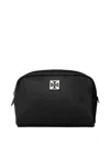 Tory Burch Virginia Nylon Cosmetic Case In Black