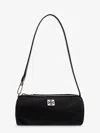 Tory Burch Virginia Nylon Cylindric Shoulder Bag In Black