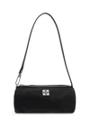 Tory Burch Virginia Nylon Cylindric Shoulder Bag In Black