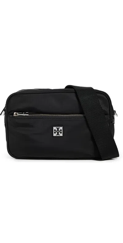 Tory Burch Virginia Nylon Shoulder Bag Black