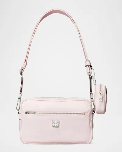 Tory Burch Virginia Nylon Shoulder Bag In Pink