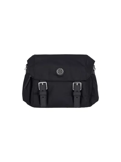 Tory Burch "virginia" Small Messenger Bag In Black  