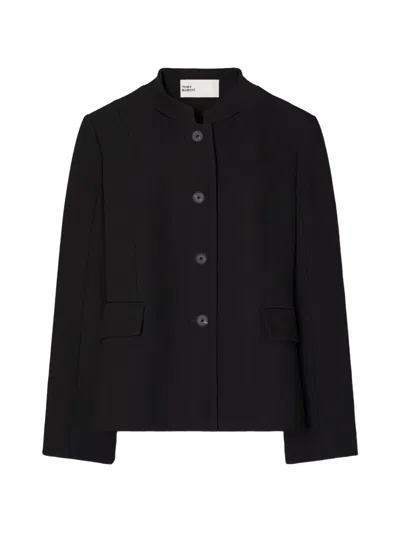 Tory Burch Viscose And Cotton Crepe Jacket In Multi