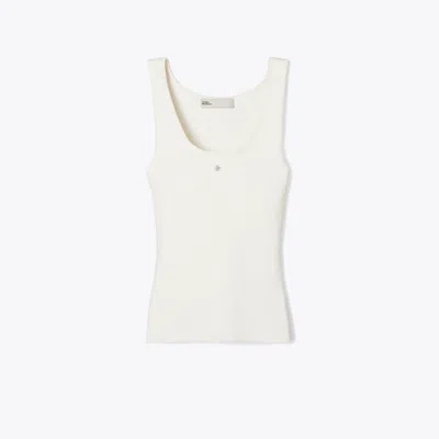 Tory Burch Viscose Knit Tank Top In Brown