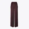 Tory Burch Elasticated-waistband Trousers In Brown