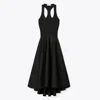 Tory Burch Viscose Tank Dress In Black