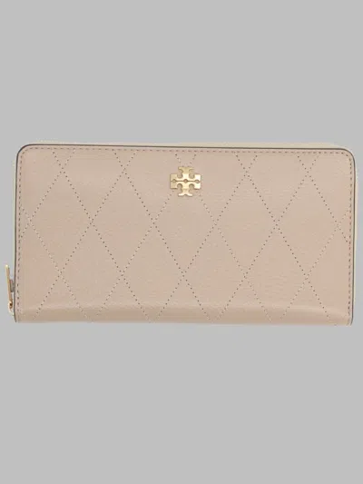Tory Burch Wallet In Beige
