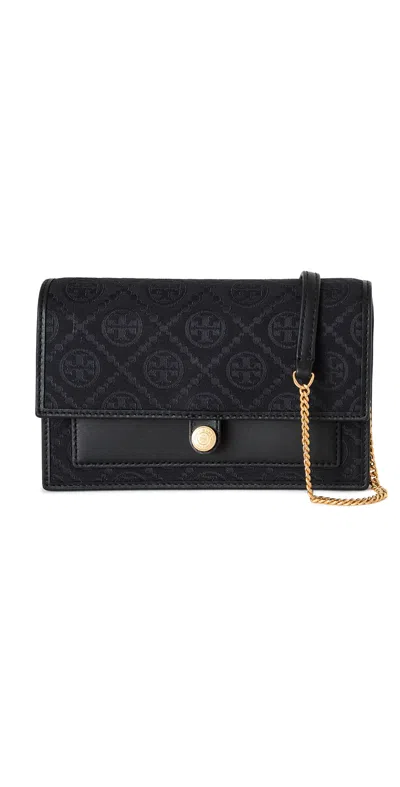 Tory Burch Wallet Crossbody Bag In Black