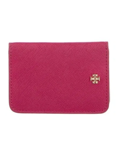 Pre-owned Tory Burch Wallet In Purple