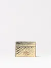 Tory Burch Womens Kira Brand-design-plaque Leather Card Holder Gold In Gold
