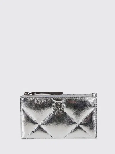 Tory Burch Wallet  Woman Color Silver In Gray
