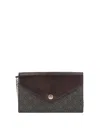 Tory Burch T-monogram Envelope Chain Wallet Crossbody Bag In Brown