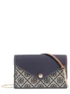 Tory Burch Wallet With Chain In Gray