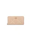 Tory Burch Kira Continental Zip Wallet In Neutral