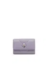 Tory Burch Quilted Metal Embellishment Purses & Cardholders In Purple