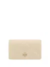 Tory Burch Kira Diamond Quilt Chain Wallet In Beige