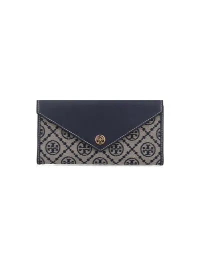Tory Burch Flap Envelope Chain Stitching In Blue