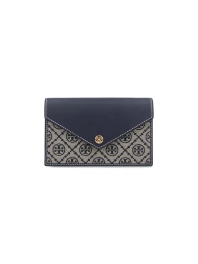 Tory Burch Flap Envelope Chain Stitching In Blue