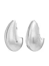 Tory Burch Wave Clip-on Earrings In Silver