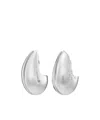 Tory Burch Wave Clip On Drop Earrings In 18k Gold Plated In Green