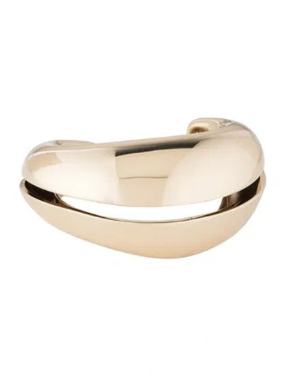 Pre-owned Tory Burch Wave Cuff Bracelet, 6.5" In Multicolor