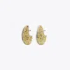 Tory Burch Wave Earrings In Brown