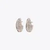 Tory Burch Wave Earrings In Brown