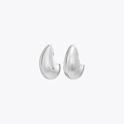 Tory Burch Wave Earrings In Brown