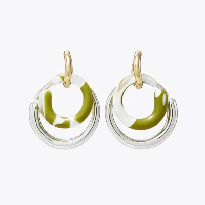 Tory Burch Wave Statement Earring In Metallic