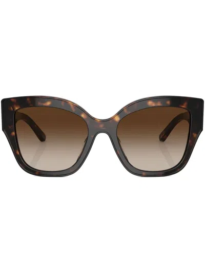 Tory Burch Wayfarer-frame Sunglasses In Brown