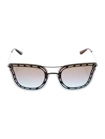 Pre-owned Tory Burch Wayfarer Gradient Sunglasses In Blue