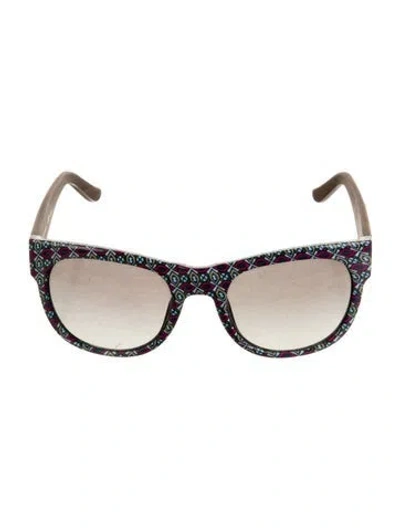 Pre-owned Tory Burch Wayfarer Gradient Sunglasses In Pink