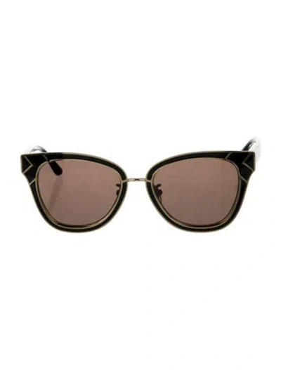 Pre-owned Tory Burch Wayfarer Tinted Sunglasses In Black