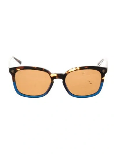 Pre-owned Tory Burch Wayfarer Tinted Sunglasses In Brown