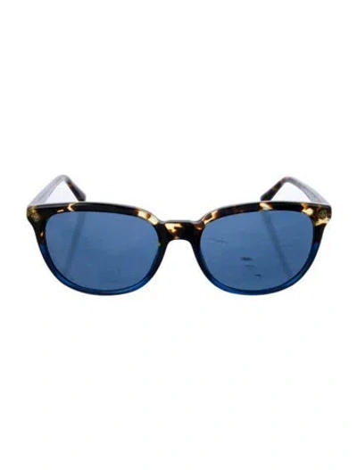 Pre-owned Tory Burch Wayfarer Tinted Sunglasses In Multi