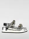 Tory Burch Silver Kira Sandals In Silver