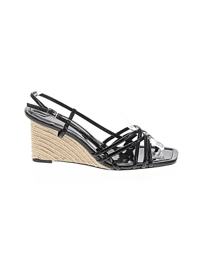 Pre-owned Tory Burch Wedges In Black