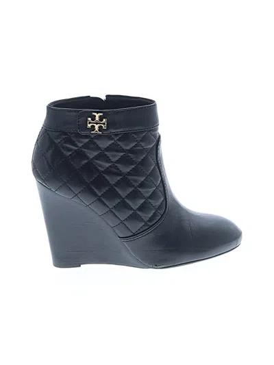 Pre-owned Tory Burch Wedges In Black