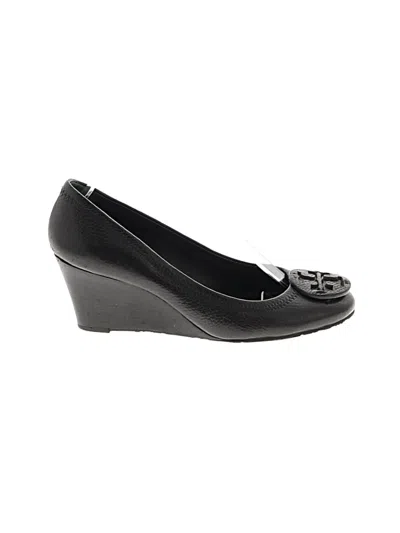 Pre-owned Tory Burch Wedges In Black