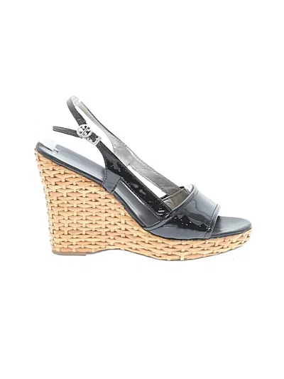 Pre-owned Tory Burch Wedges In Black