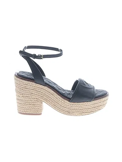 Pre-owned Tory Burch Wedges In Black