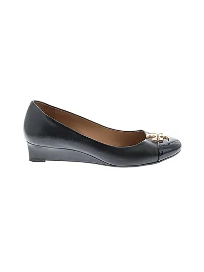 Pre-owned Tory Burch Wedges In Black