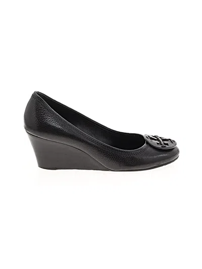 Pre-owned Tory Burch Wedges In Black