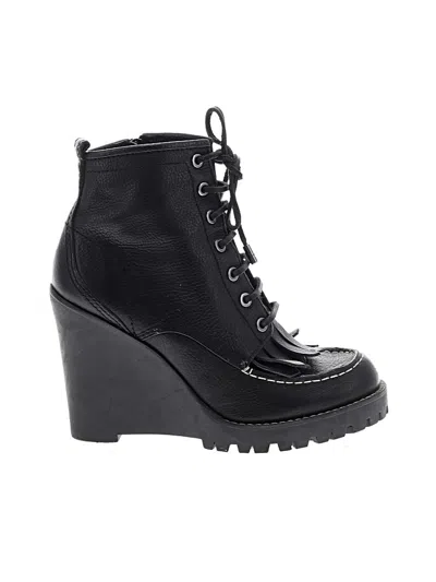 Pre-owned Tory Burch Wedges In Black