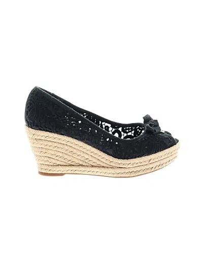 Pre-owned Tory Burch Wedges In Black