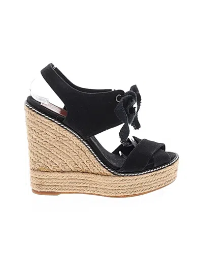 Pre-owned Tory Burch Wedges In Black