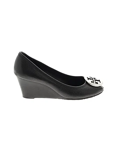 Pre-owned Tory Burch Wedges In Black