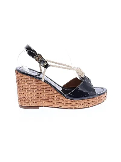 Pre-owned Tory Burch Wedges In Blue